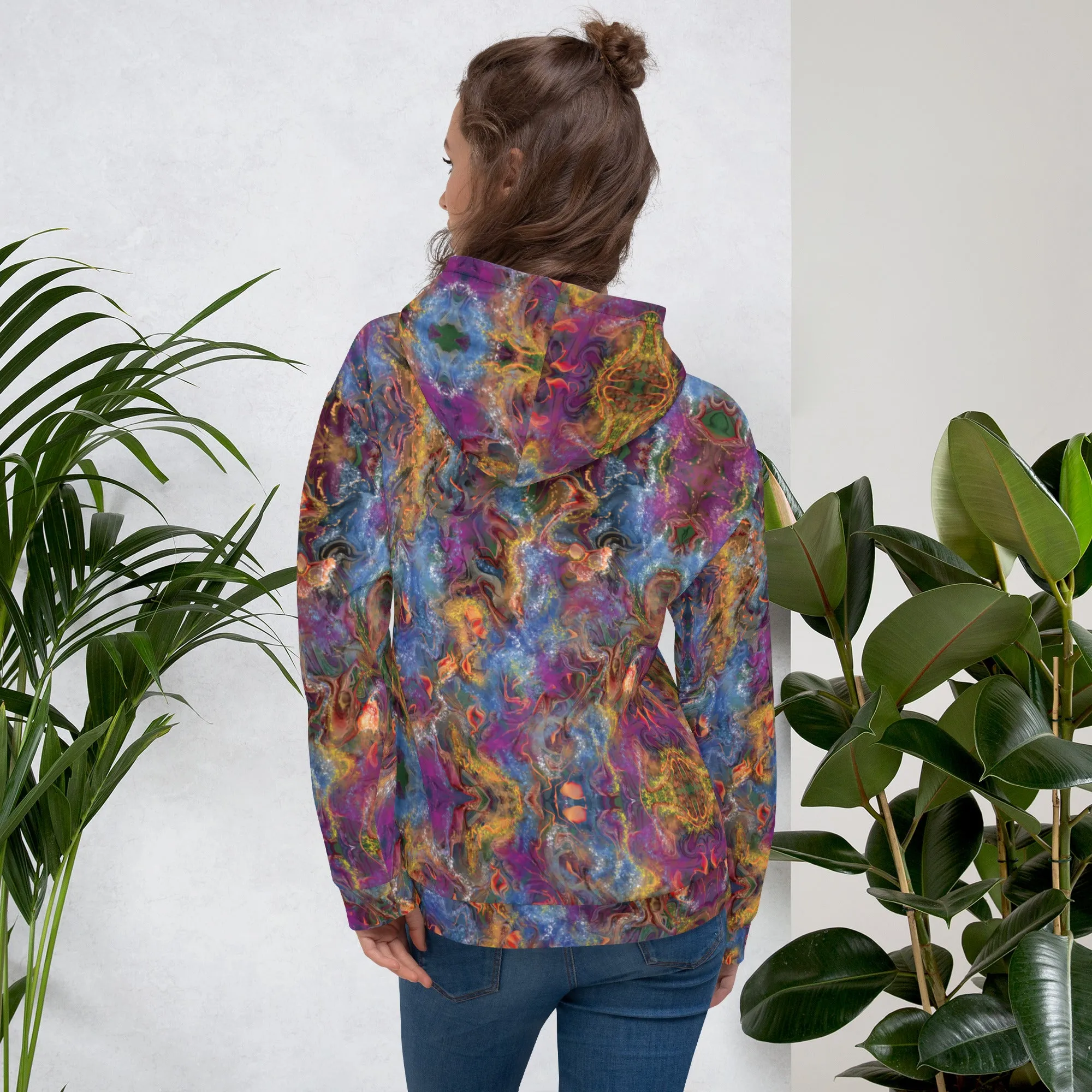 Abstract Painting Recycled Hoodie