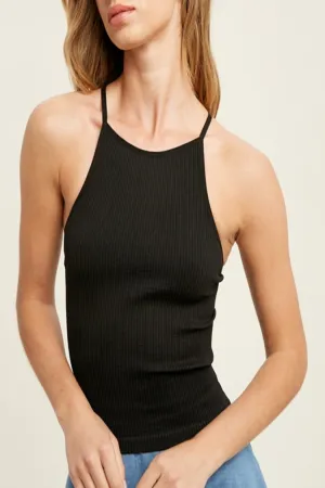 Ain't It Fun High Neck Seamless Ribbed Brami