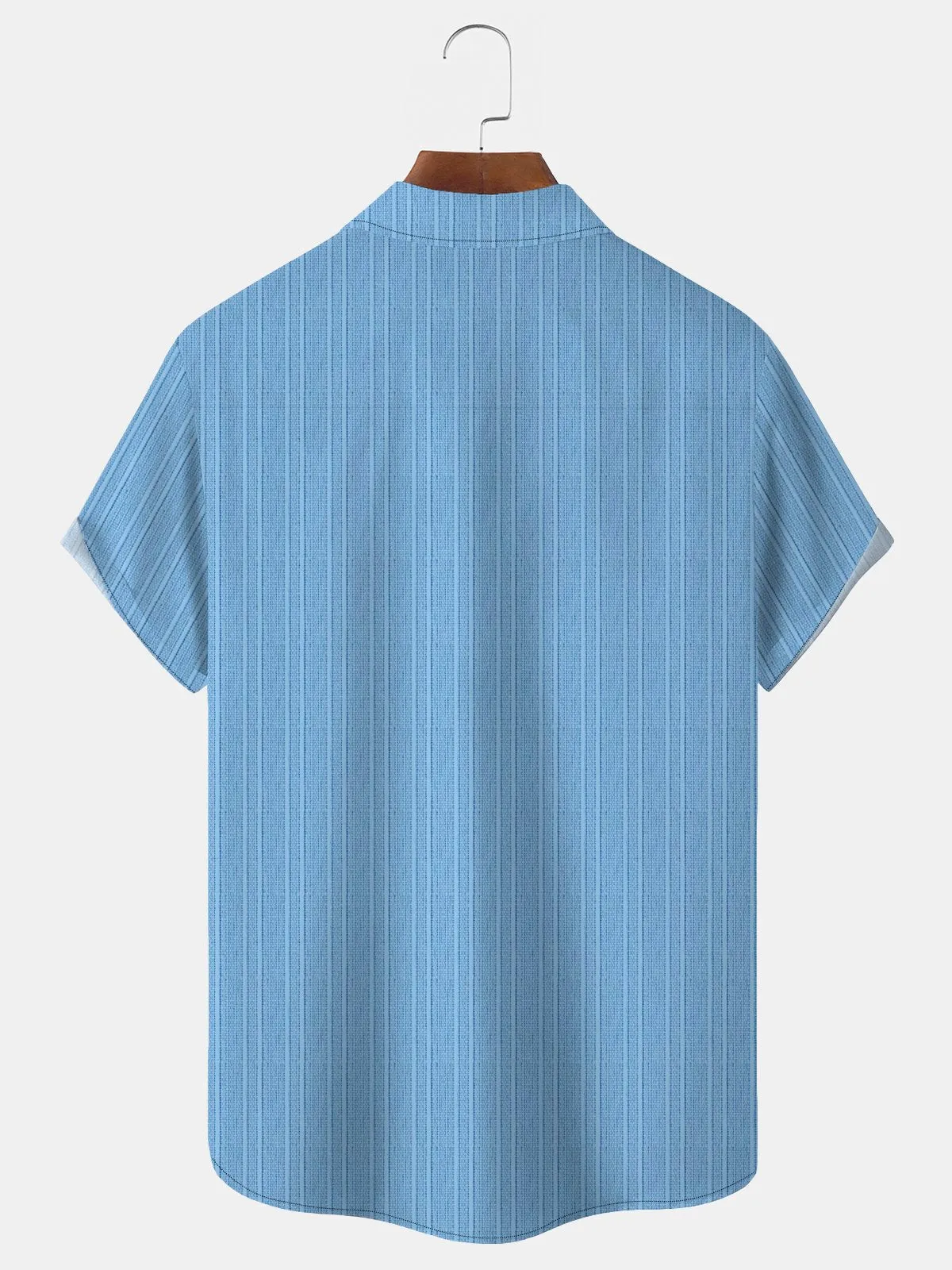 Alohadaddy Striped Printed Men's Button Pocket Shirt