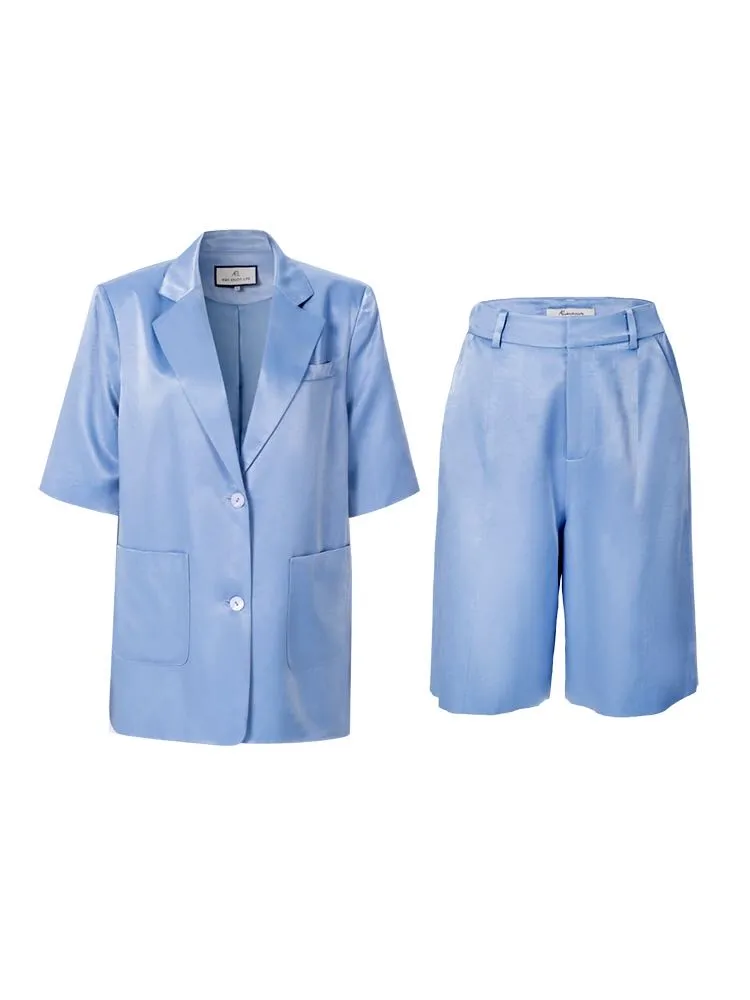 Aria Short Suit Blazer - Snowflake