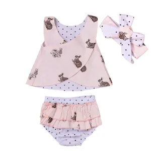 Baby Bunny Sleeveless Outfit with Headband