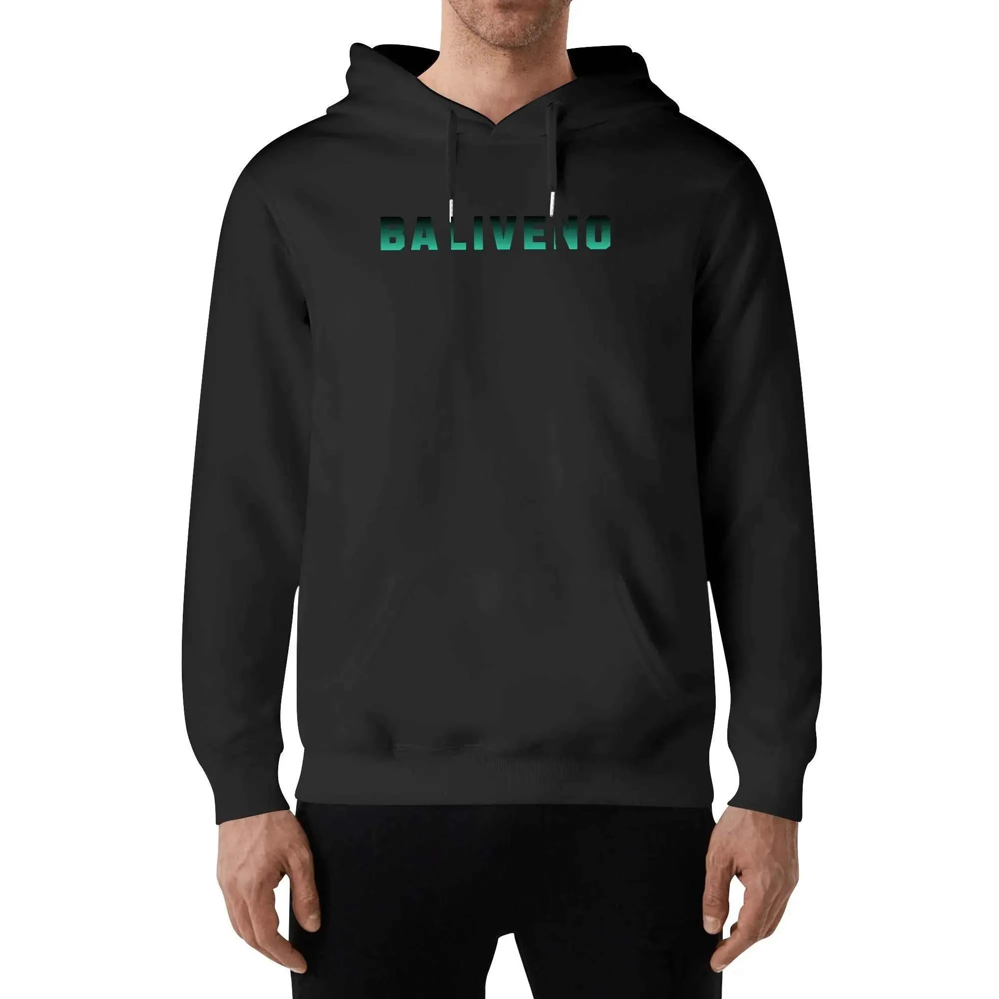Baliveno Luxurious Unisex Cotton Hoodie – Front & Back Logo Print