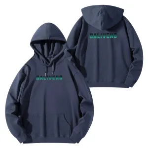 Baliveno Luxurious Unisex Cotton Hoodie – Front & Back Logo Print