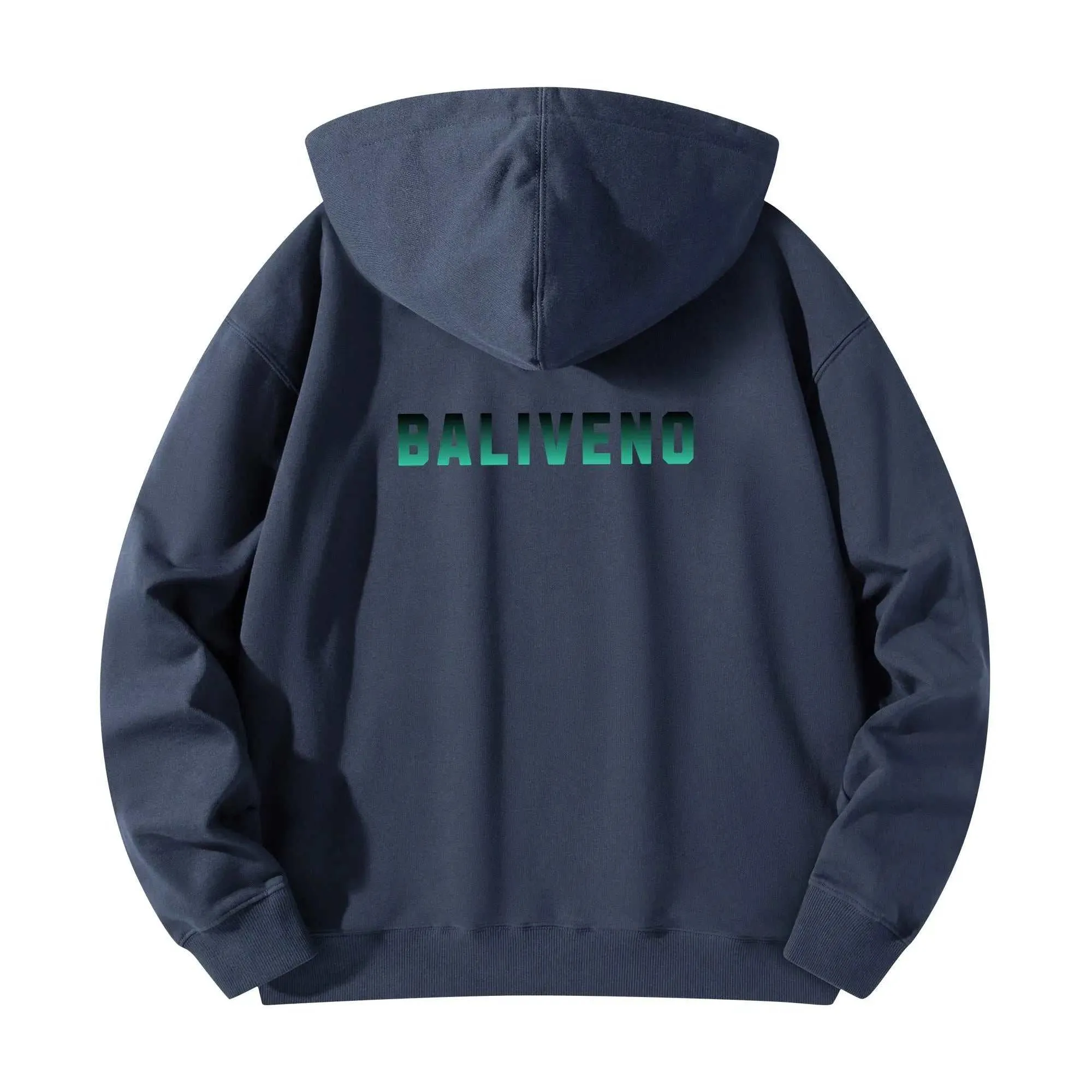 Baliveno Luxurious Unisex Cotton Hoodie – Front & Back Logo Print