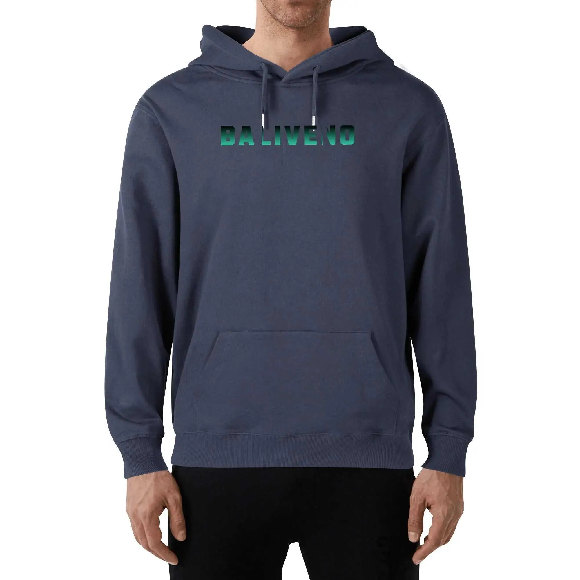 Baliveno Luxurious Unisex Cotton Hoodie – Front & Back Logo Print