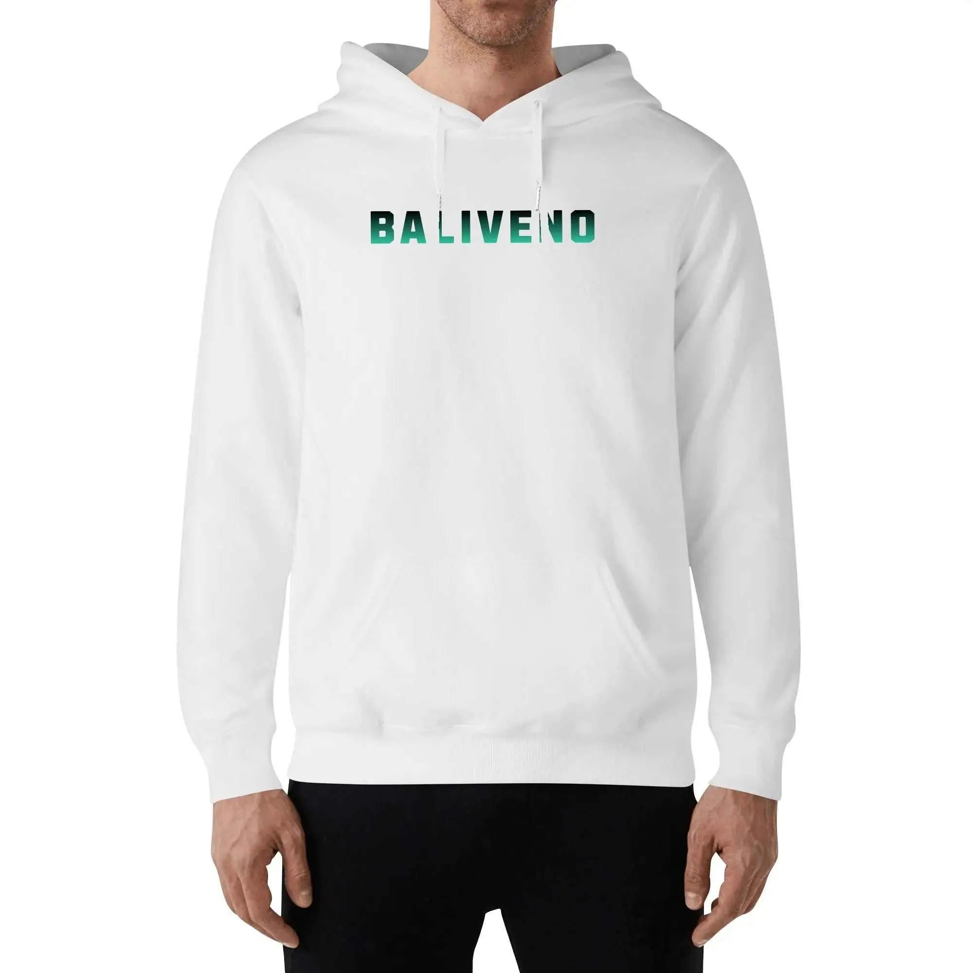 Baliveno Luxurious Unisex Cotton Hoodie – Front & Back Logo Print