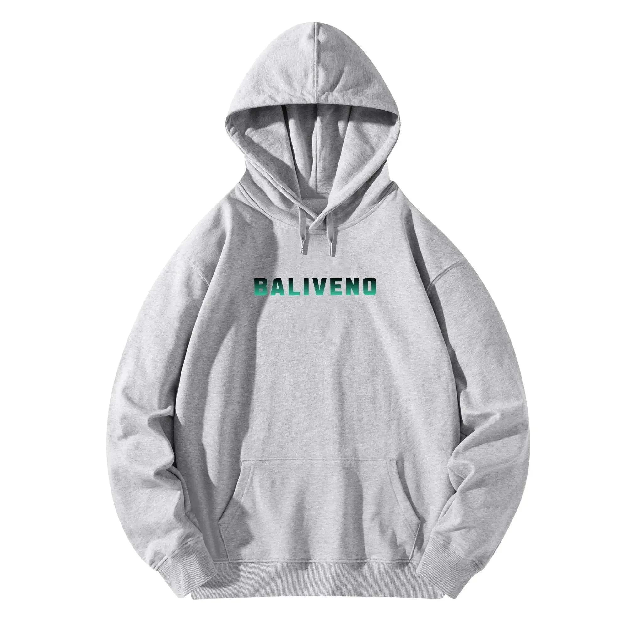 Baliveno Luxurious Unisex Cotton Hoodie – Front & Back Logo Print