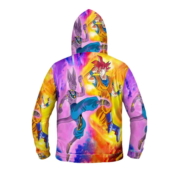Beerus VS Goku Zipper Hoodie
