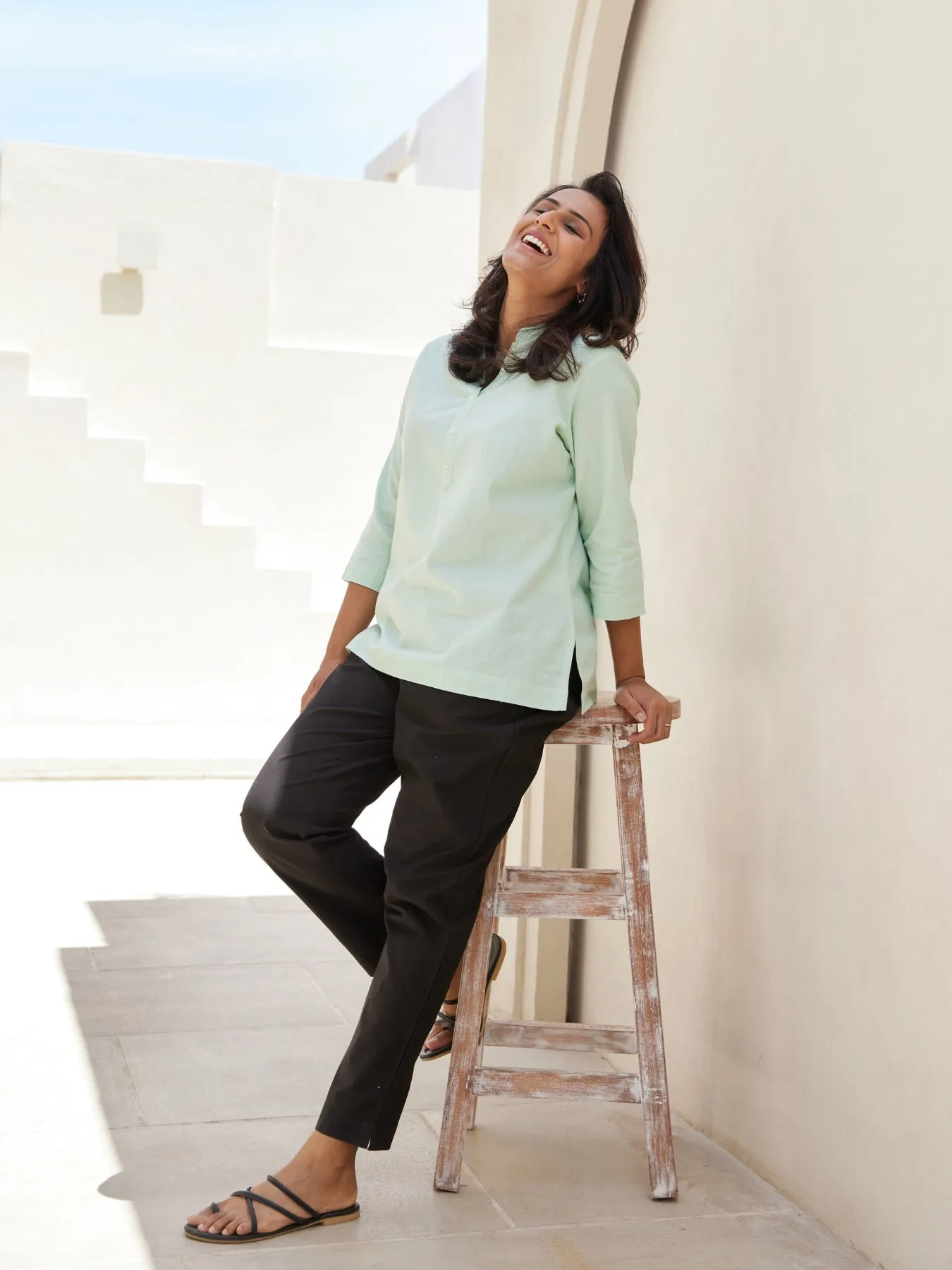Black 100% Cotton Pant