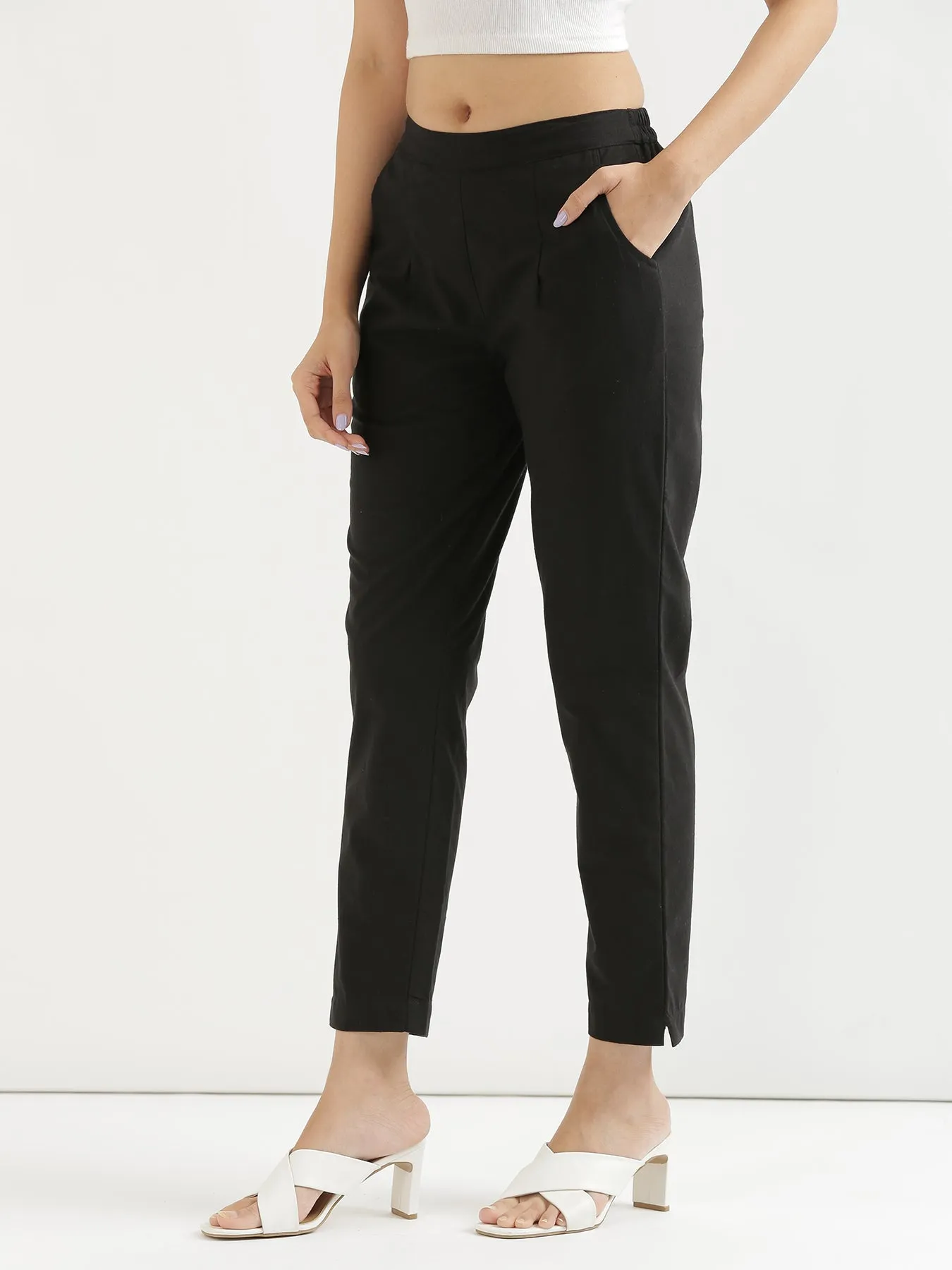 Black 100% Cotton Pant