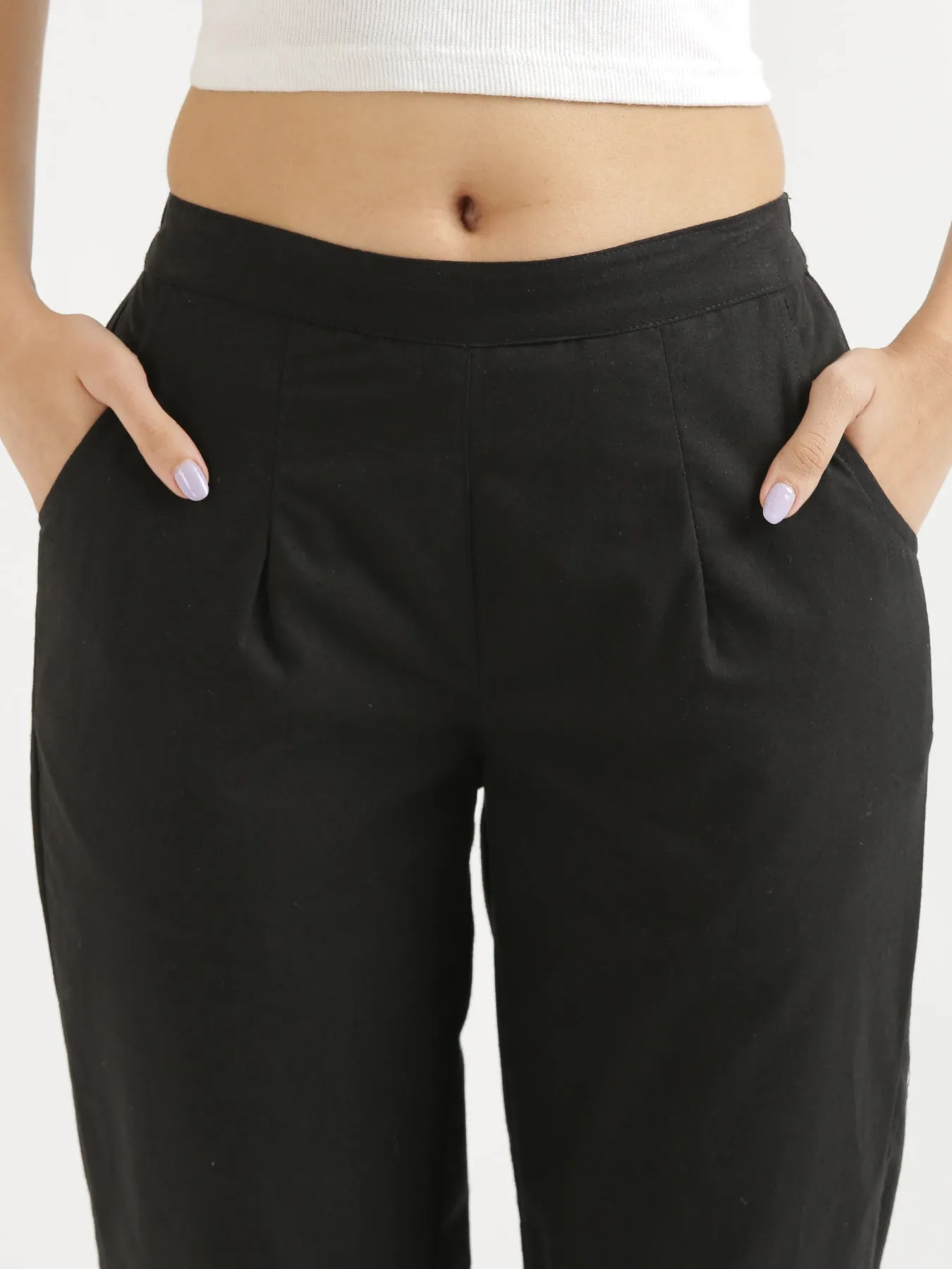Black 100% Cotton Pant