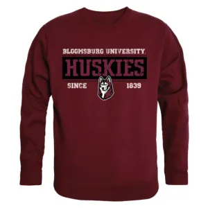 Bloomsburg University Huskies Established Crewneck Pullover Sweatshirt Sweater Maroon