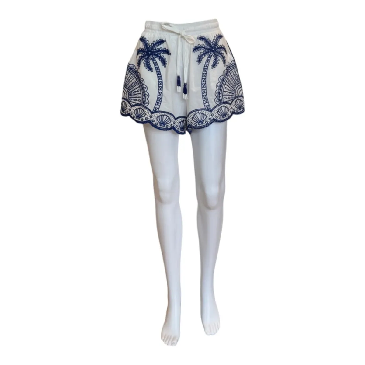 Blue Palm Trees Richelieu Shorts