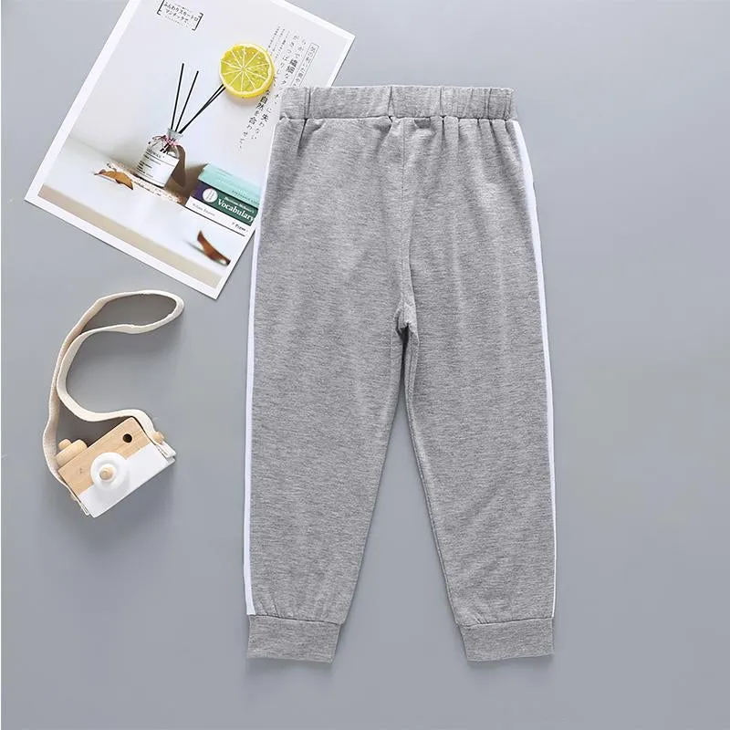 Boys Letter Print Constrast Track Pants