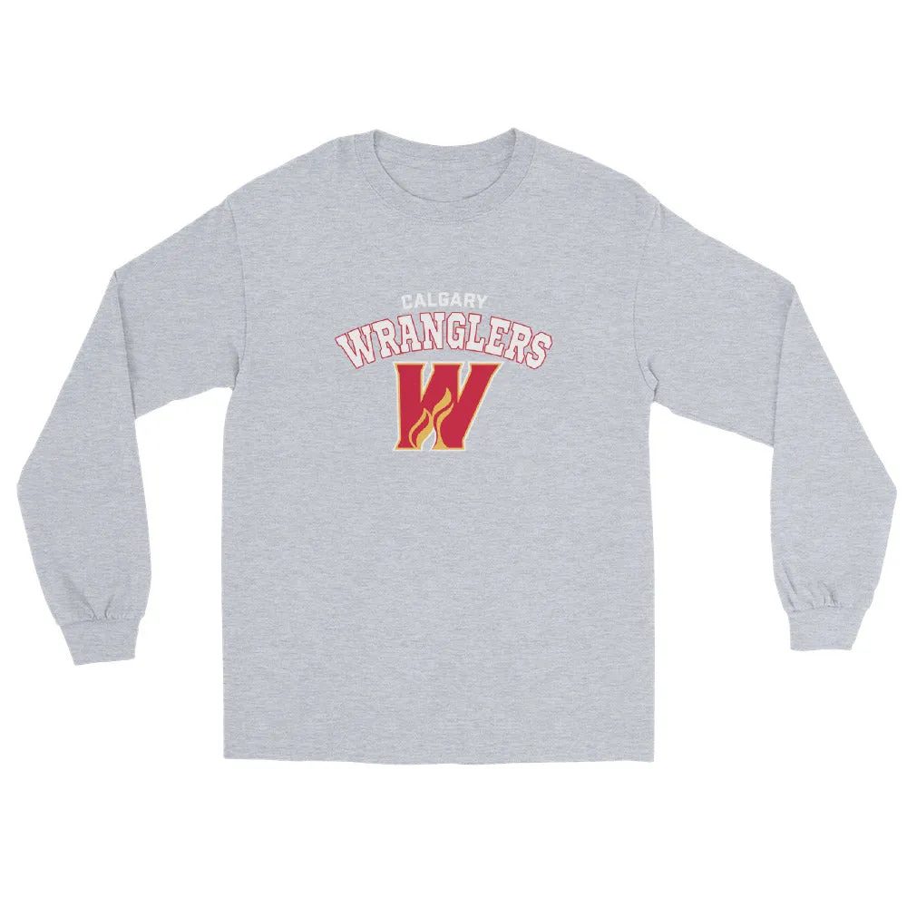 Calgary Wranglers Adult Arch Long Sleeve Shirt