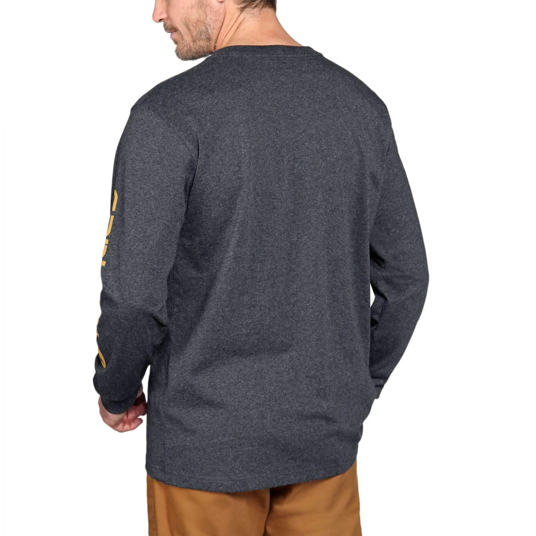 Carhartt Heavyweight Relaxed Fit Long-Sleeve Logo T-Shirt EK231