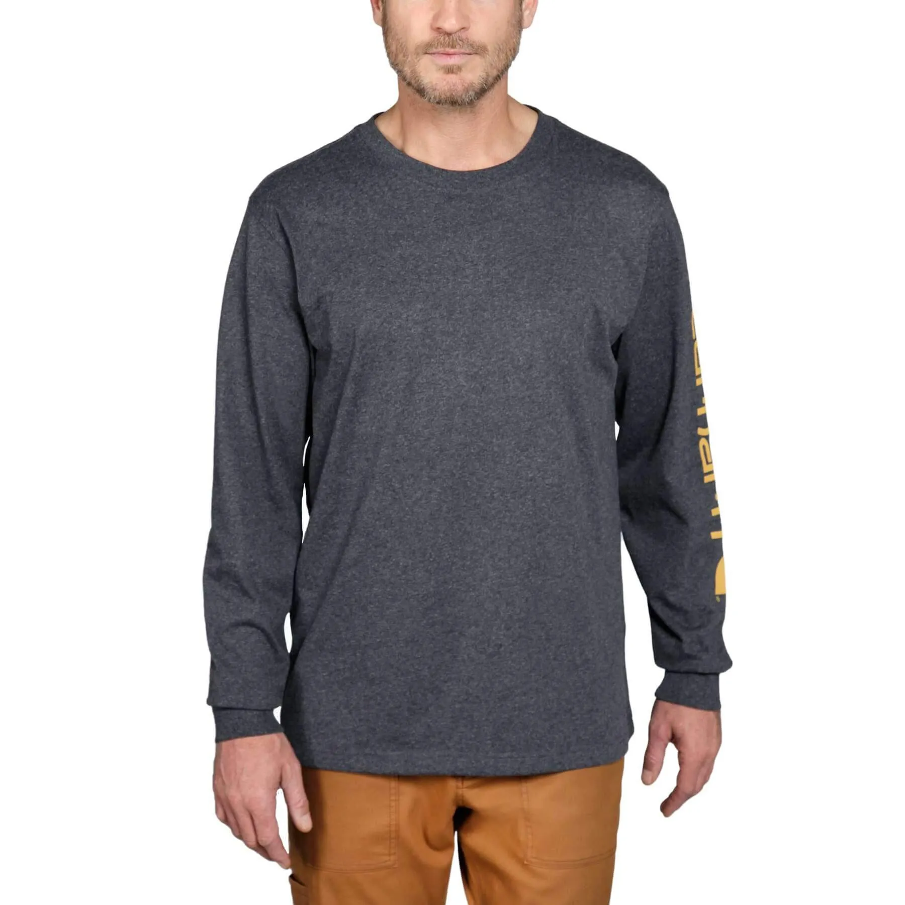 Carhartt Heavyweight Relaxed Fit Long-Sleeve Logo T-Shirt EK231