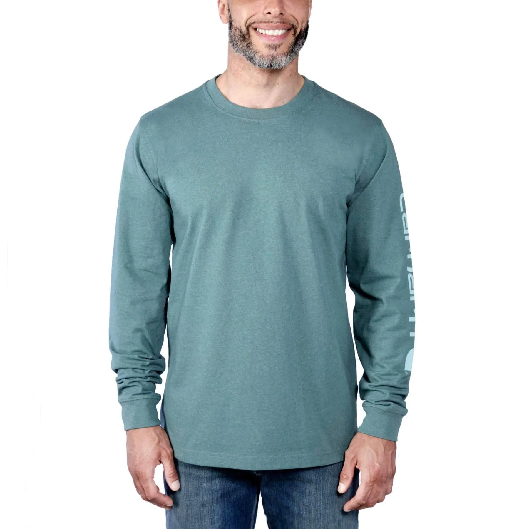Carhartt Heavyweight Relaxed Fit Long-Sleeve Logo T-Shirt EK231