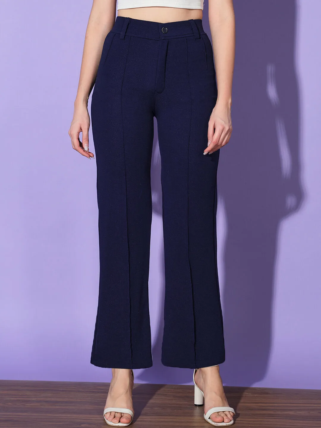 Carrera Full Length Women Formal Trousers and Pants-3296