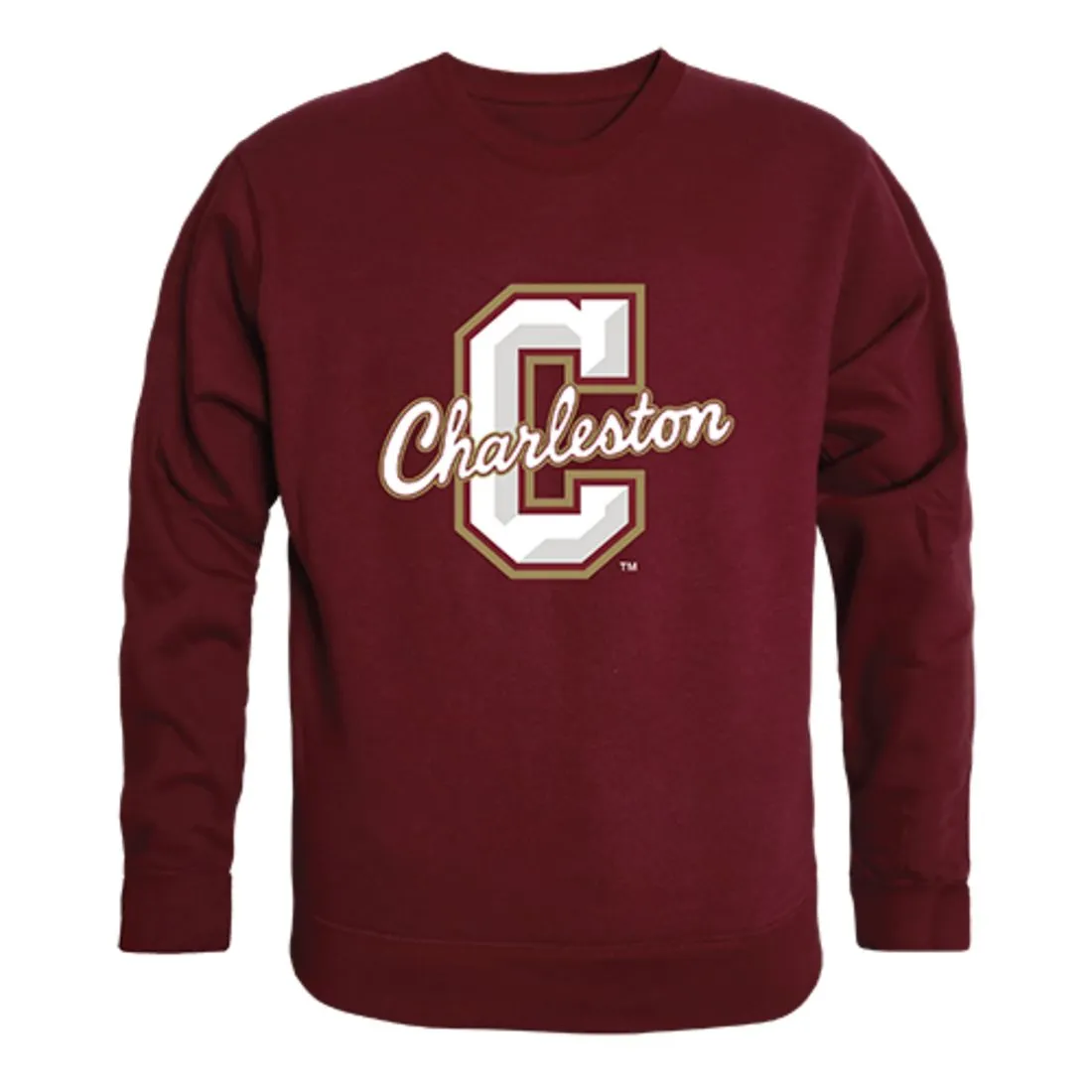 College of Charleston Cougars Crewneck Pullover Sweatshirt Sweater Maroon