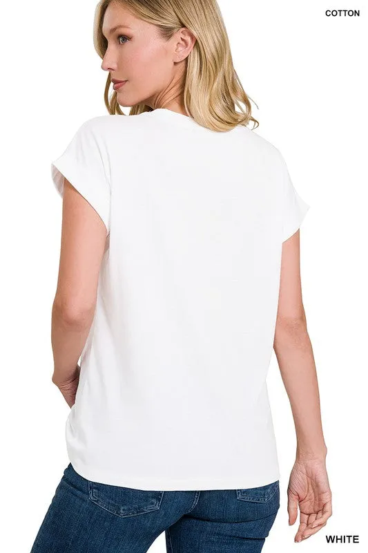 Cotton Crew Neck T-Shirt