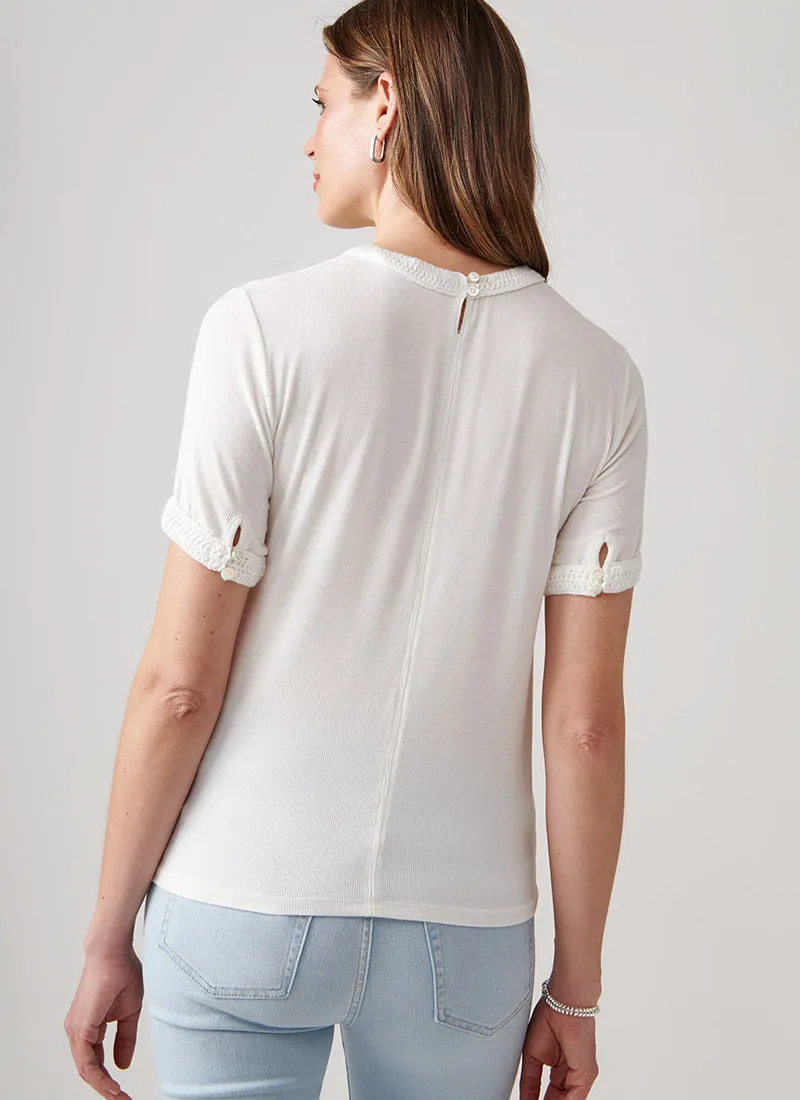 Crochet Trim T-Shirt
