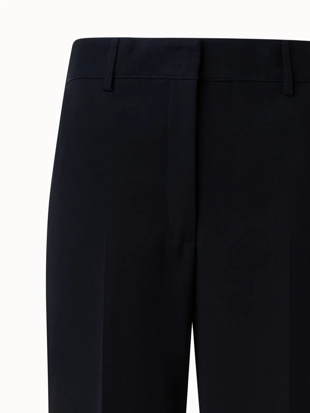 Cropped Wide Cotton Pants
