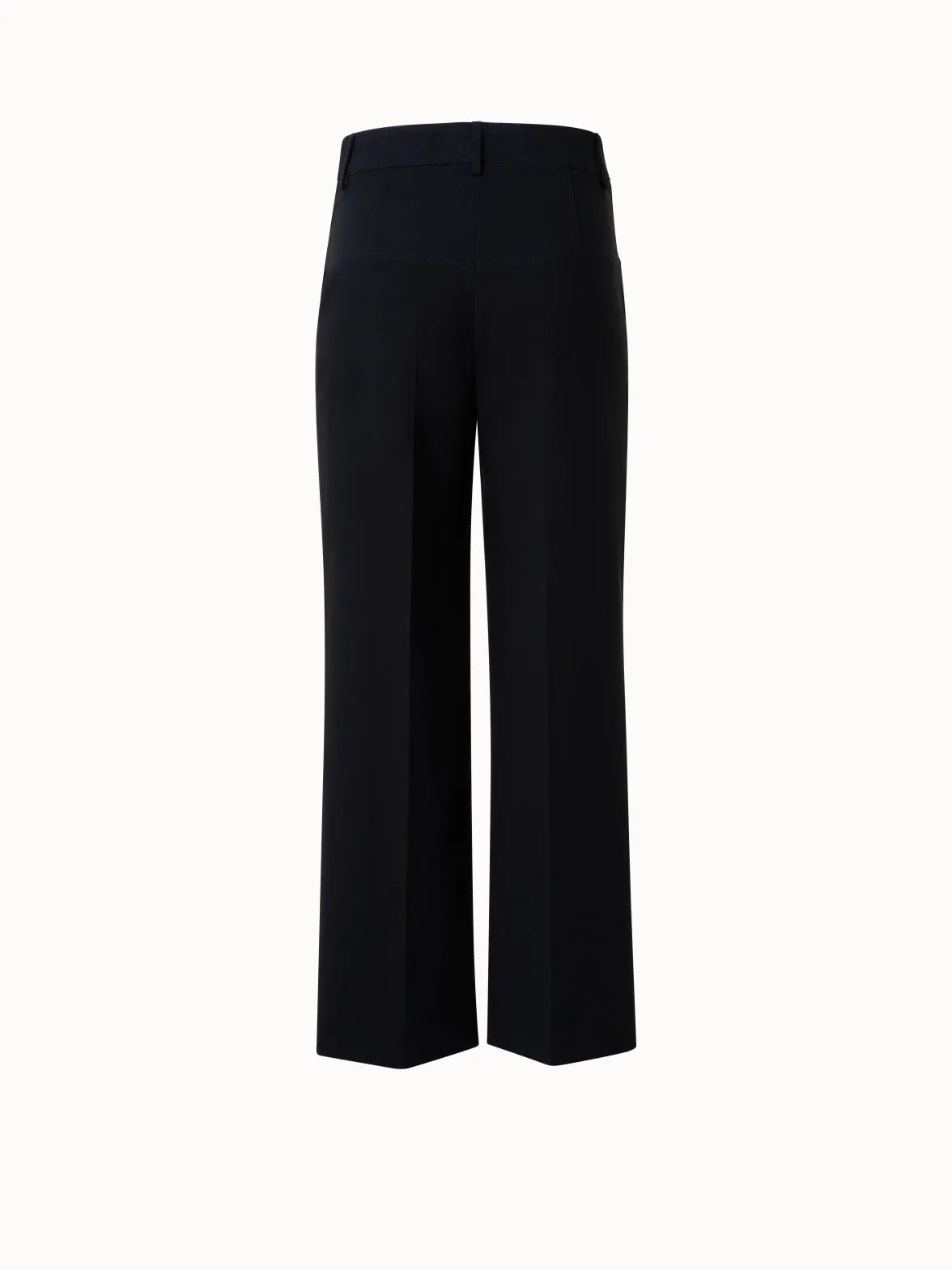 Cropped Wide Cotton Pants