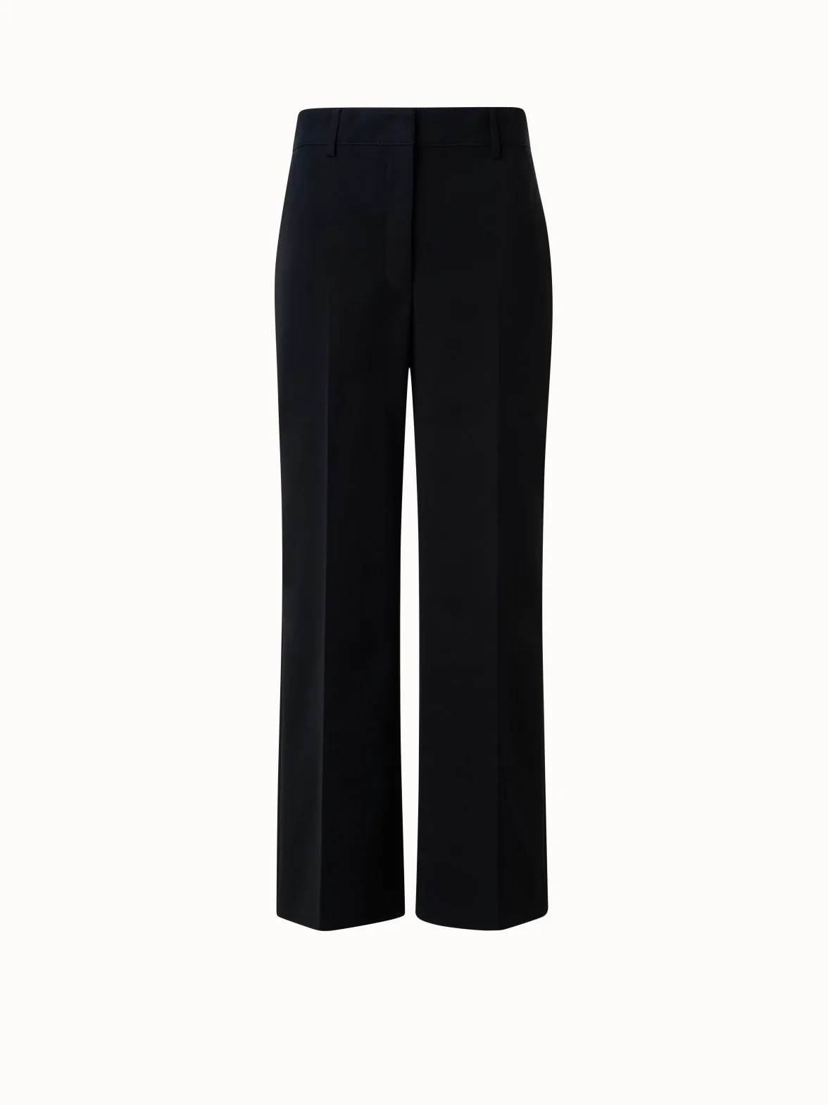 Cropped Wide Cotton Pants