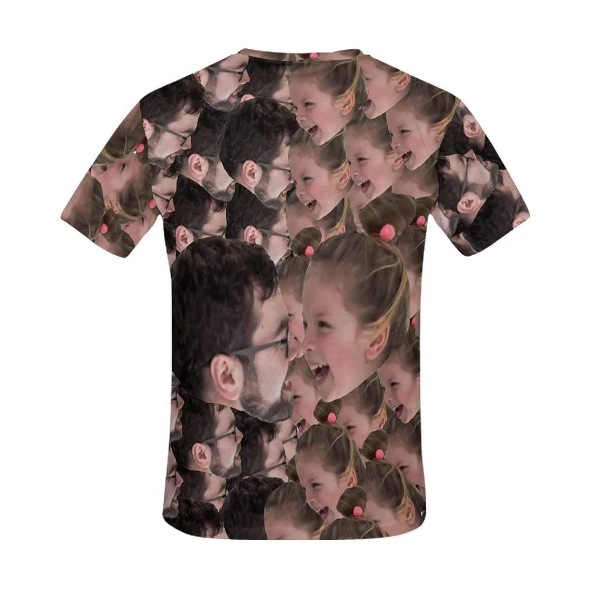 Custom Father&Daughter Face Shirts with Personalized Pictures Men's All Over Print T-shirt for Father's Day