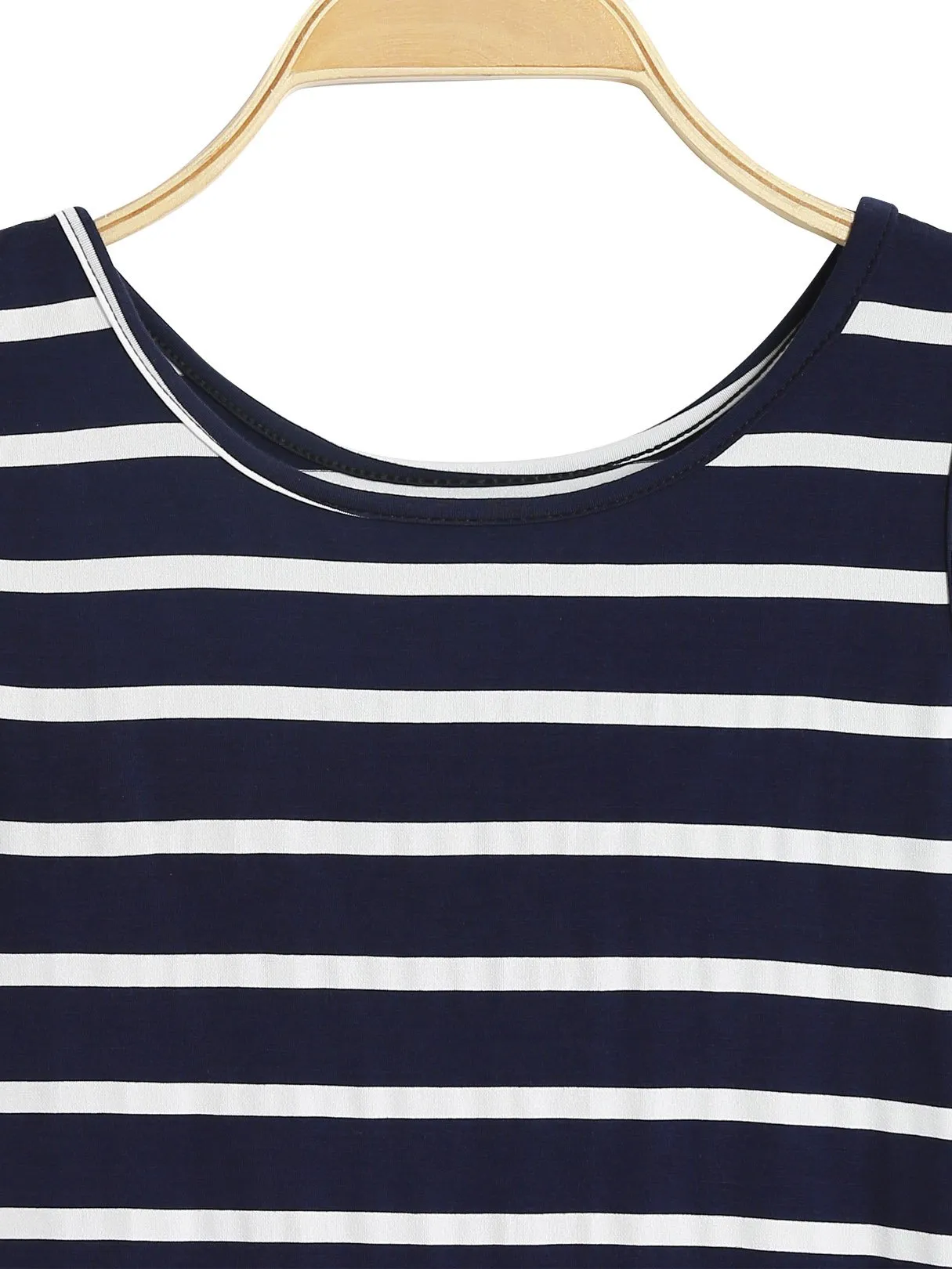 Custom Round Neck Stripe Sleeveless T-Shirts