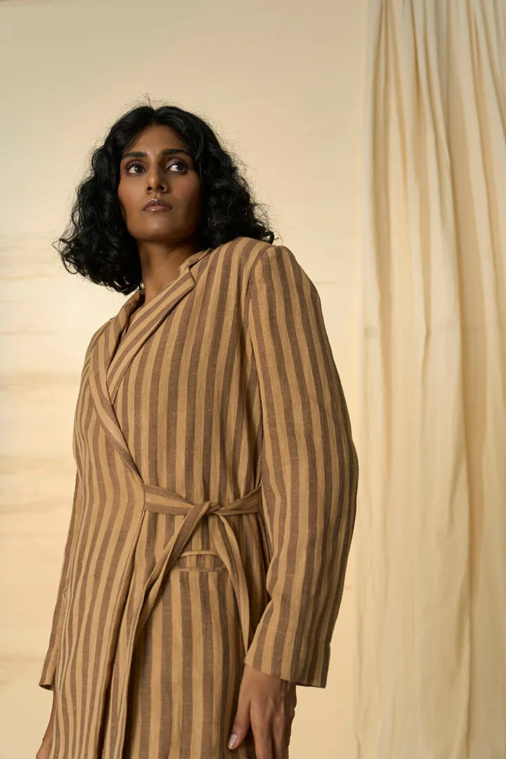 Desert Kala Cotton Tie Up Blazer