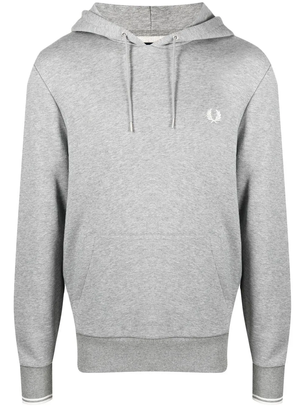 drawstring embroidered-logo hoodie