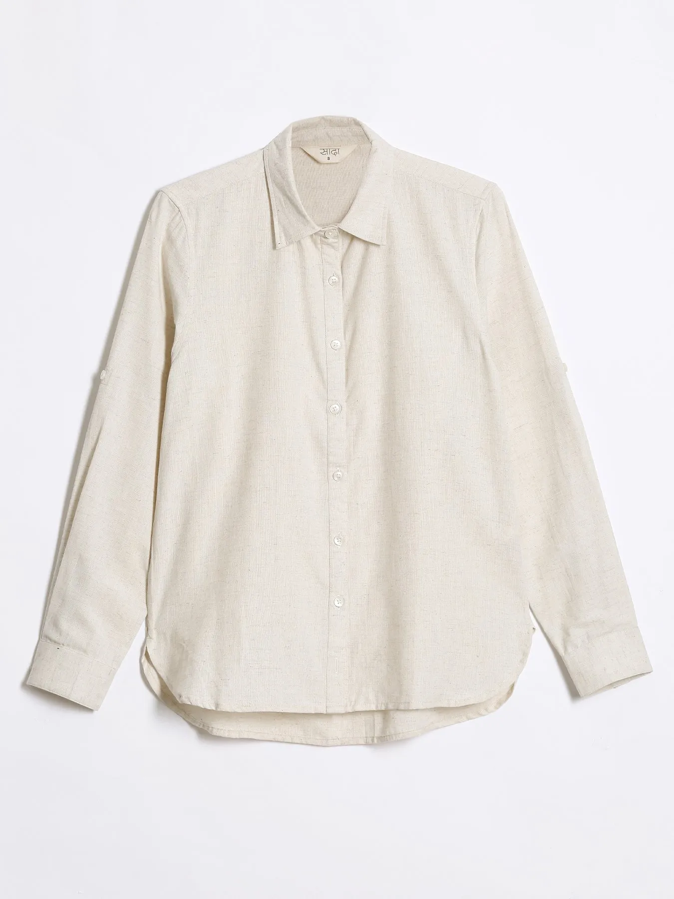 Ecru Airy-Linen Shirt