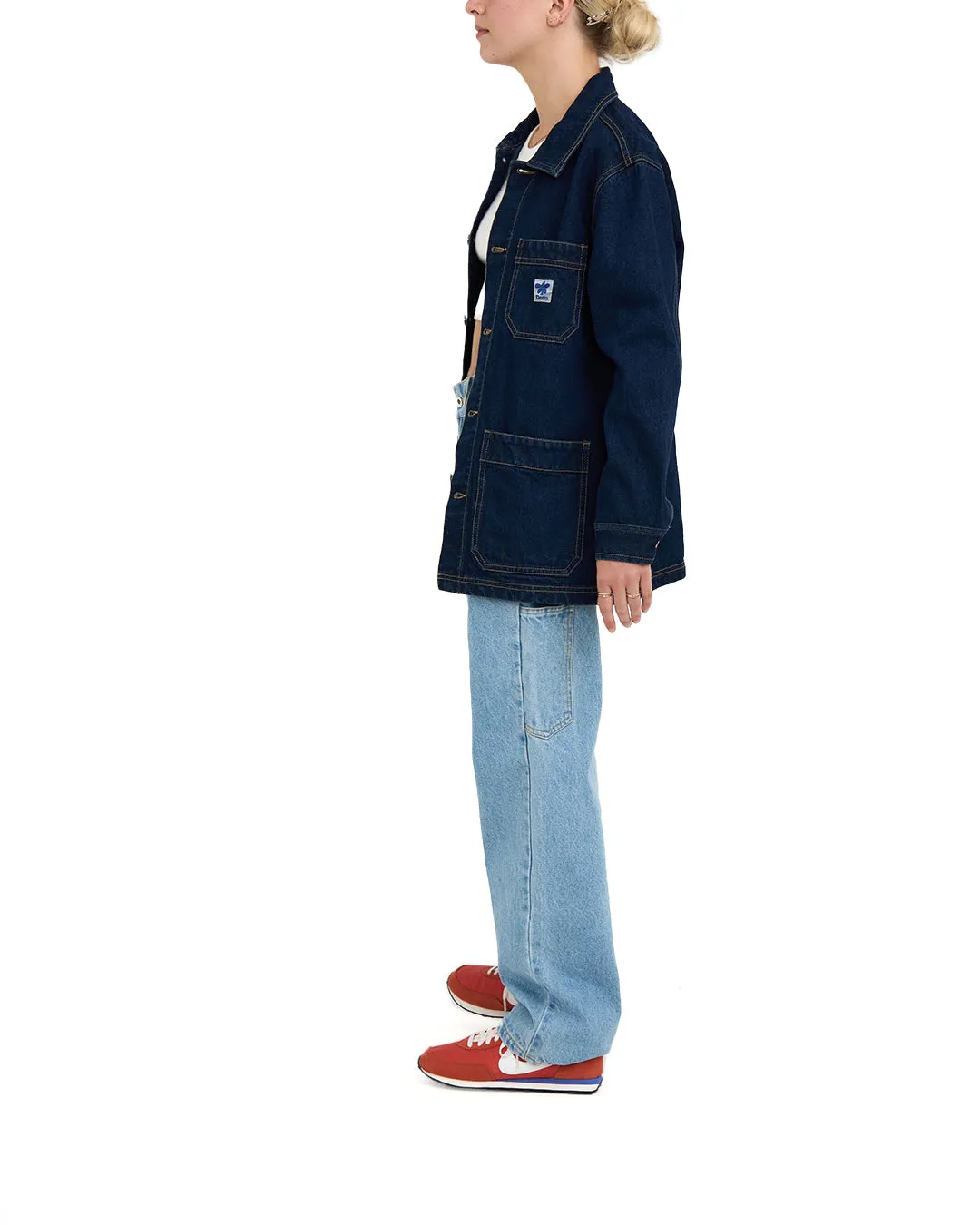 Edee Chore Shirt - Dry Indigo