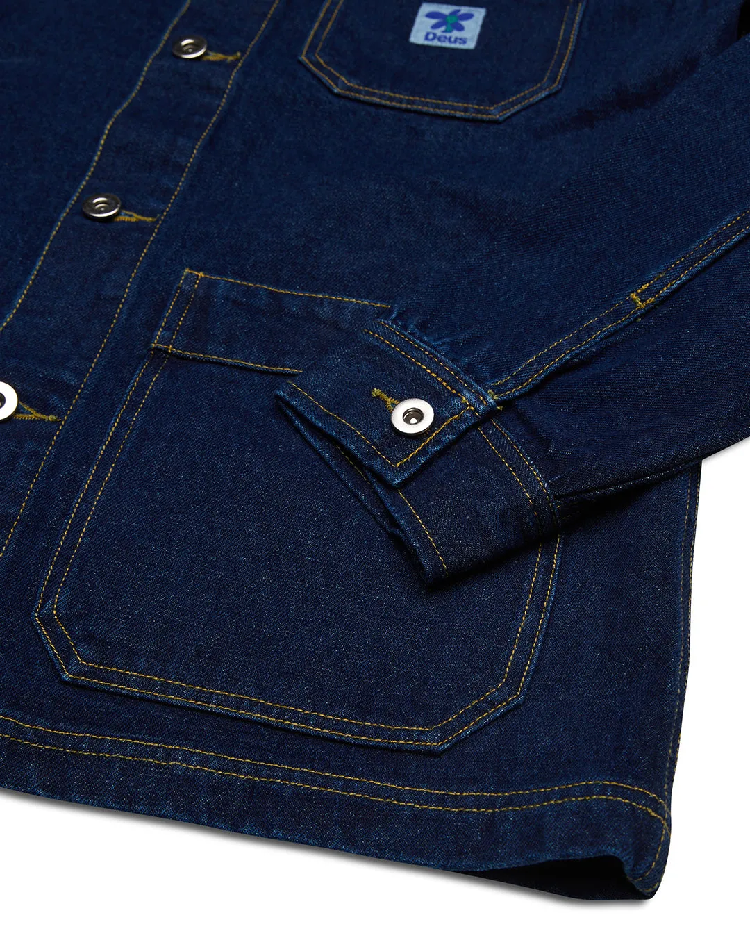 Edee Chore Shirt - Dry Indigo