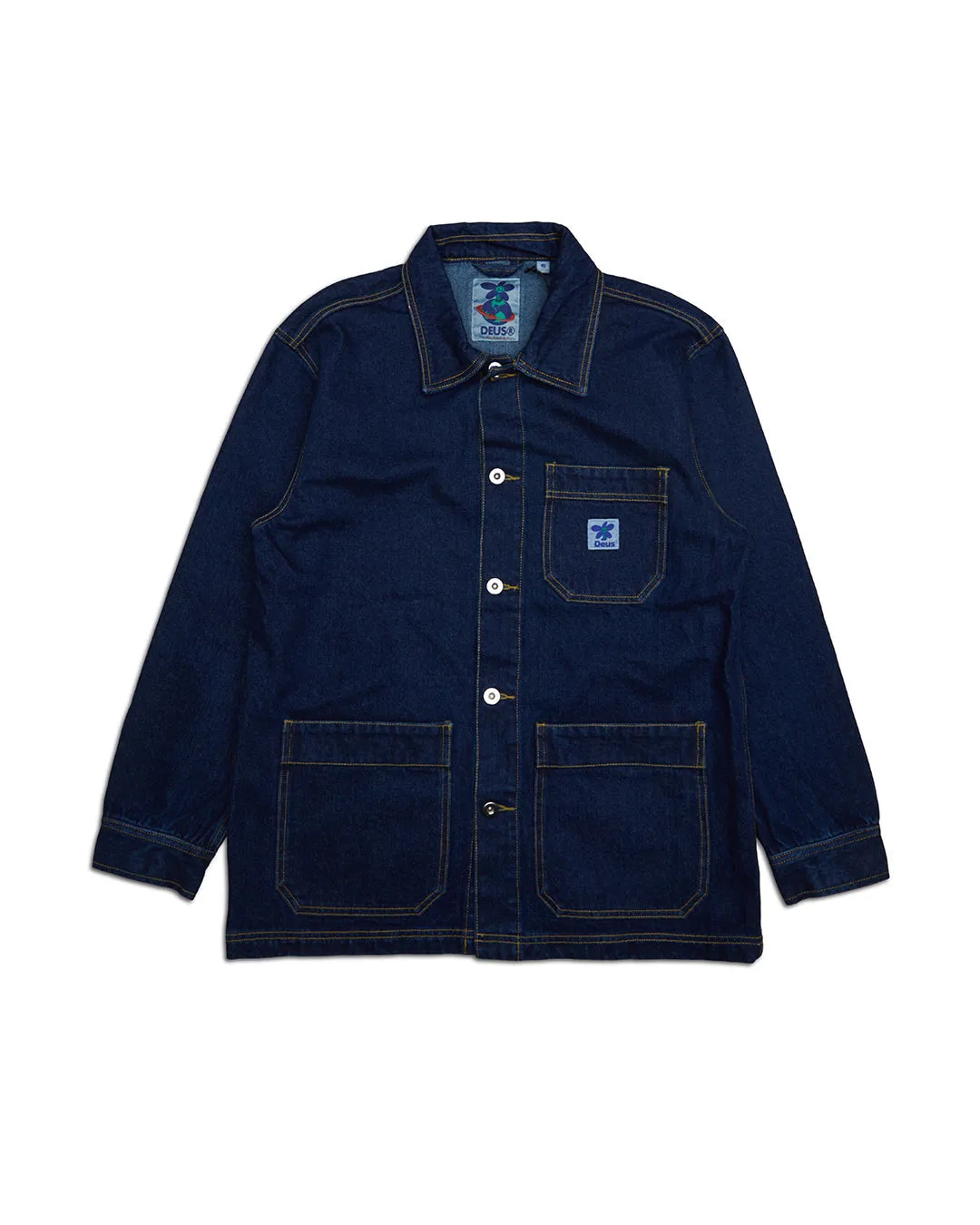 Edee Chore Shirt - Dry Indigo