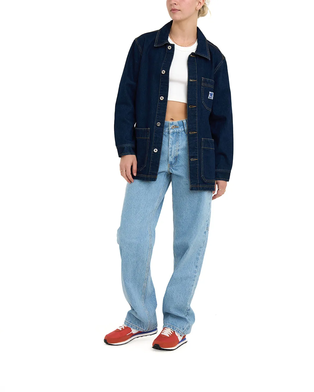 Edee Chore Shirt - Dry Indigo