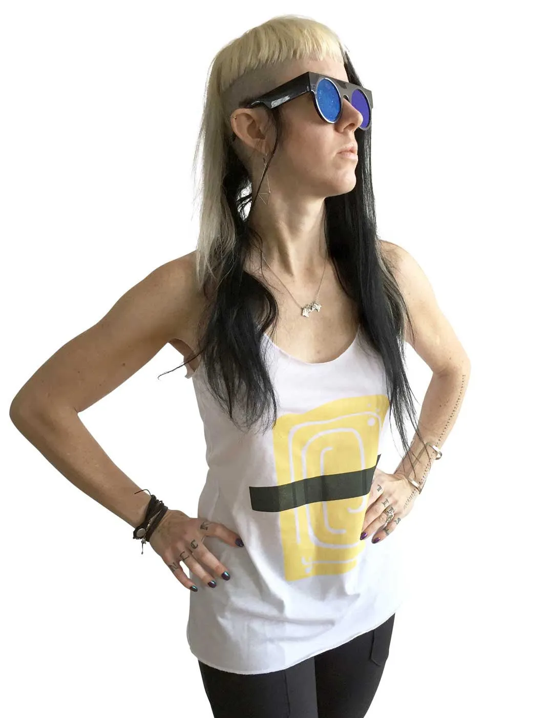 Egg Omelet Sushi Women's Tank Top, Tamago Nigiri Print