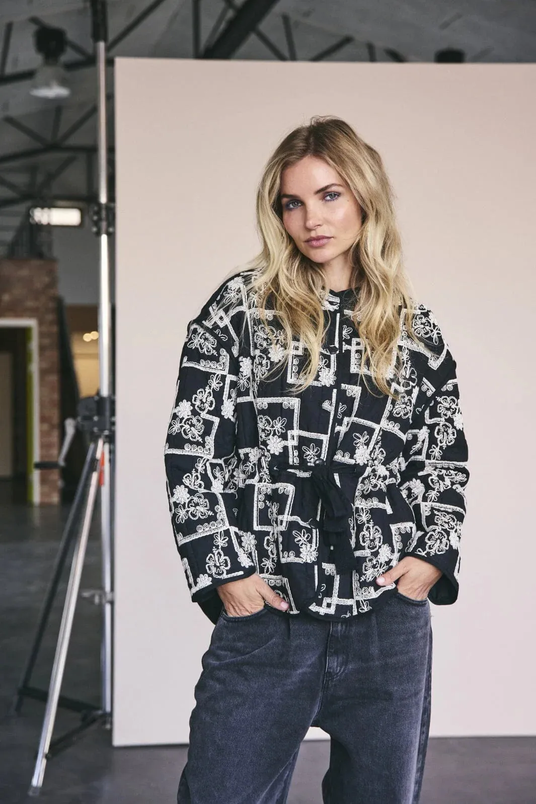 Embroidery Quilted Jacket