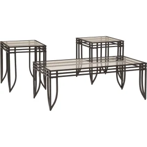 Exeter 3 Pack Tables - Black