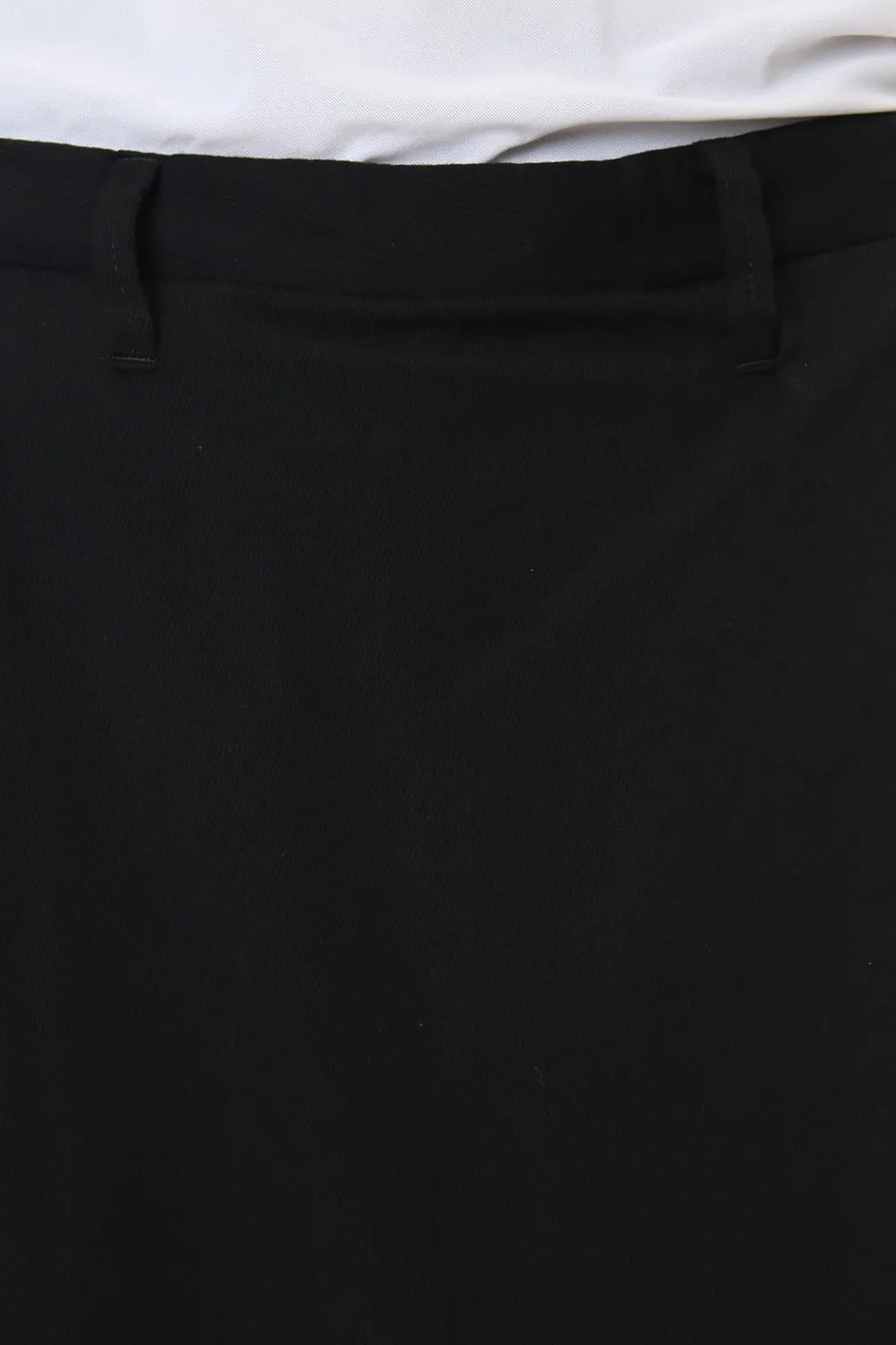 FOLDED BAGGY TROUSERS Black