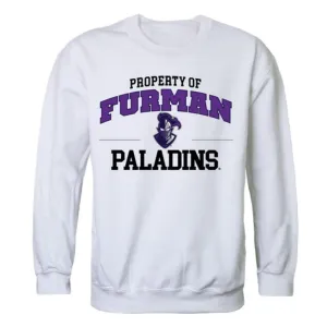 Furman University Paladins Property Crewneck Pullover Sweatshirt Sweater White
