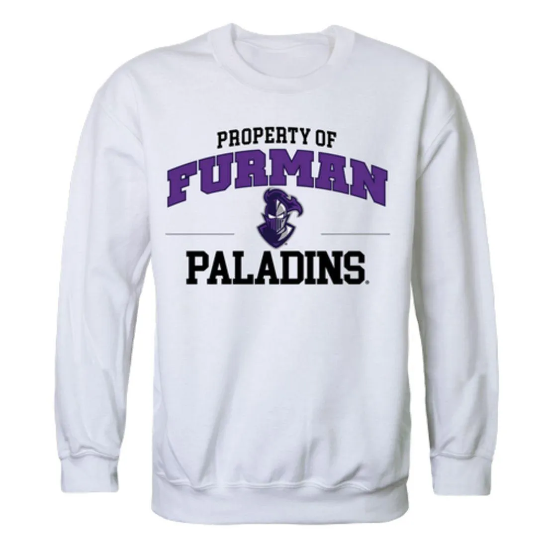 Furman University Paladins Property Crewneck Pullover Sweatshirt Sweater White