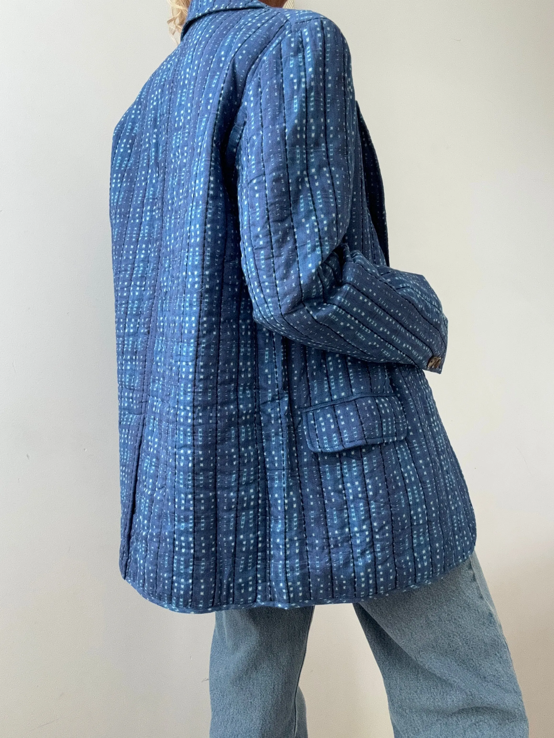 Gerard Darel Paris Quilted Blazer