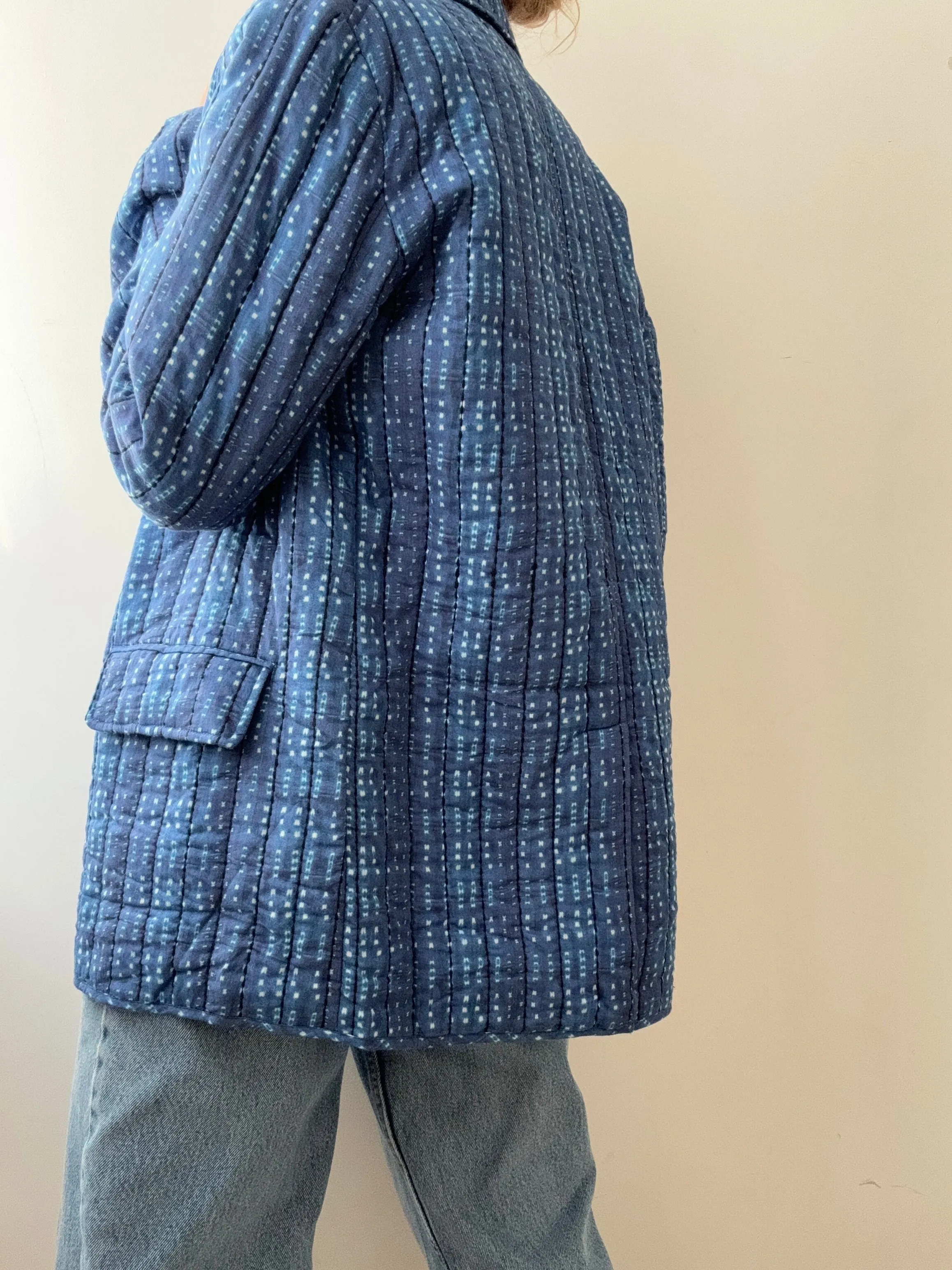 Gerard Darel Paris Quilted Blazer