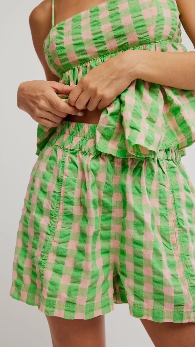 Get Free Seersucker Pull on Shorts
