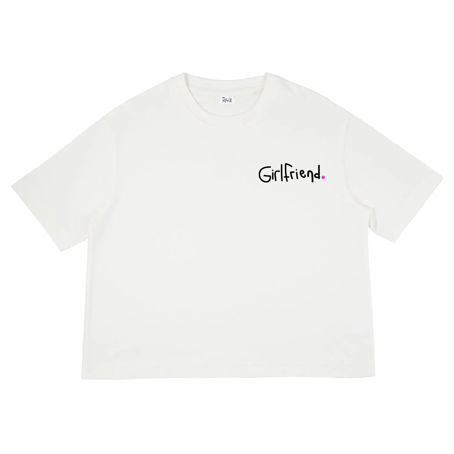Girlfriend Crop T-Shirt White