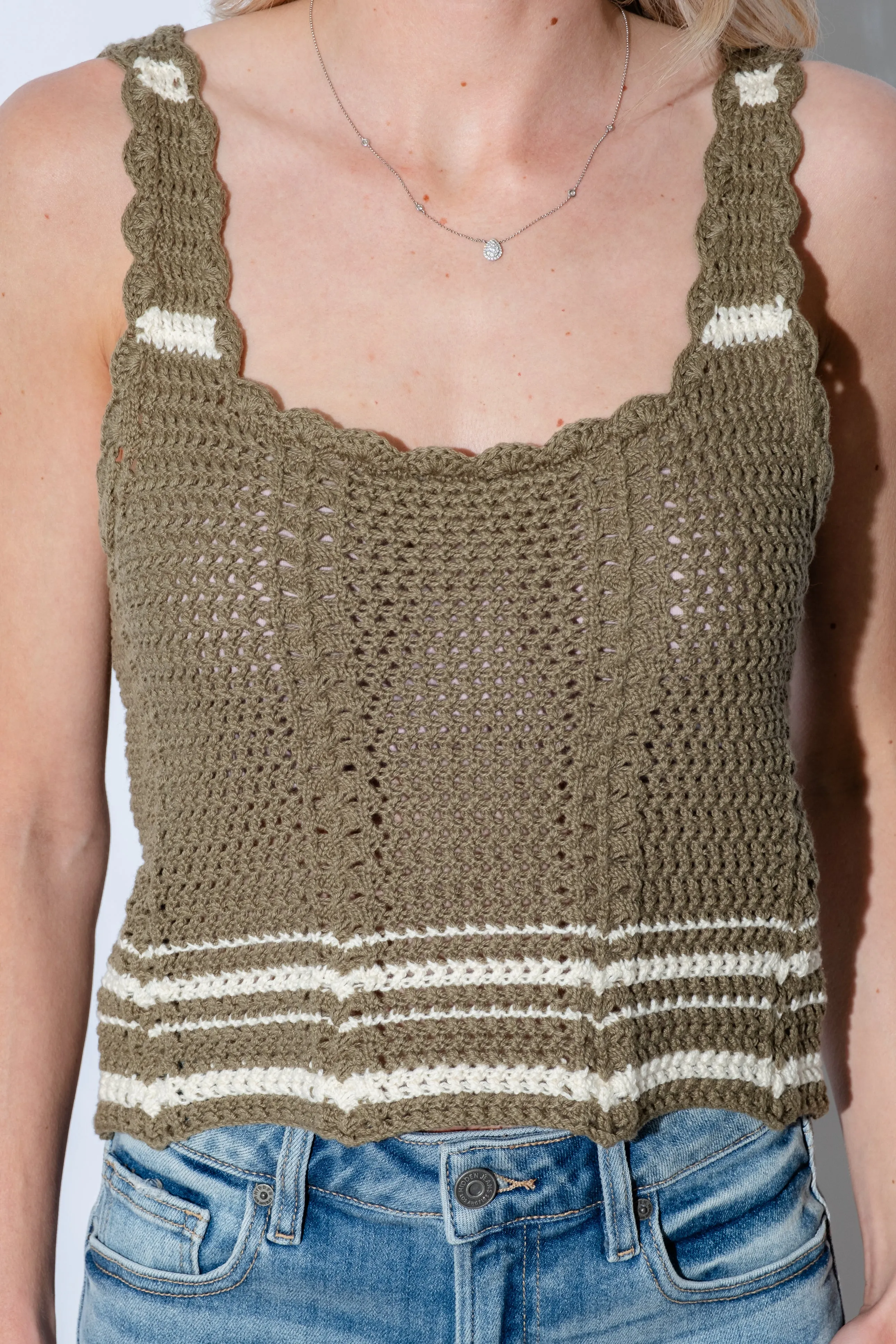 Ibiza Crochet Tank