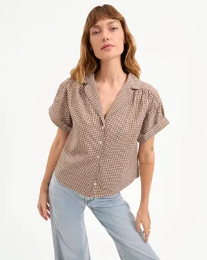 Ilene Gingham Button-Down Shirt